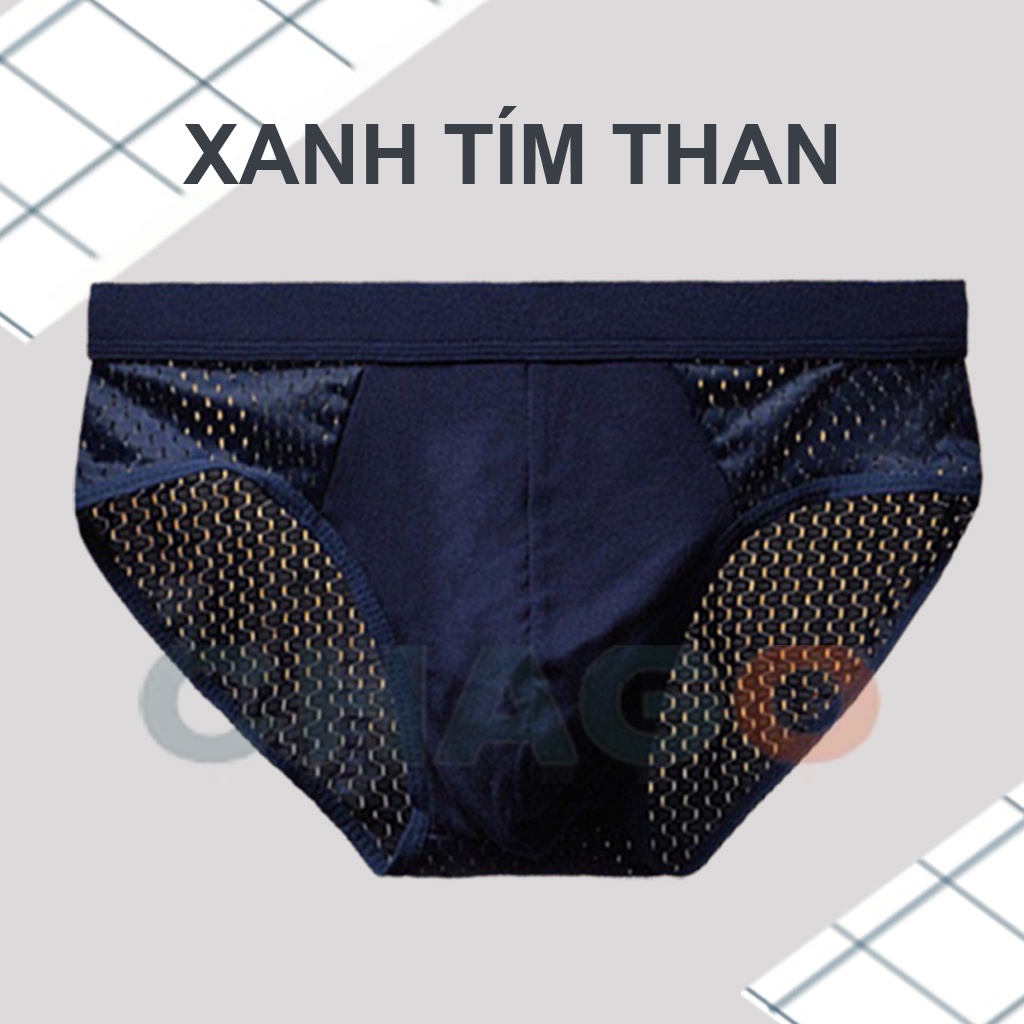 Quần sịp nam thông hơi hàng loại 1 xuất Nhật, quần lót nam lưới đẹp có size to CHAGO SIP008