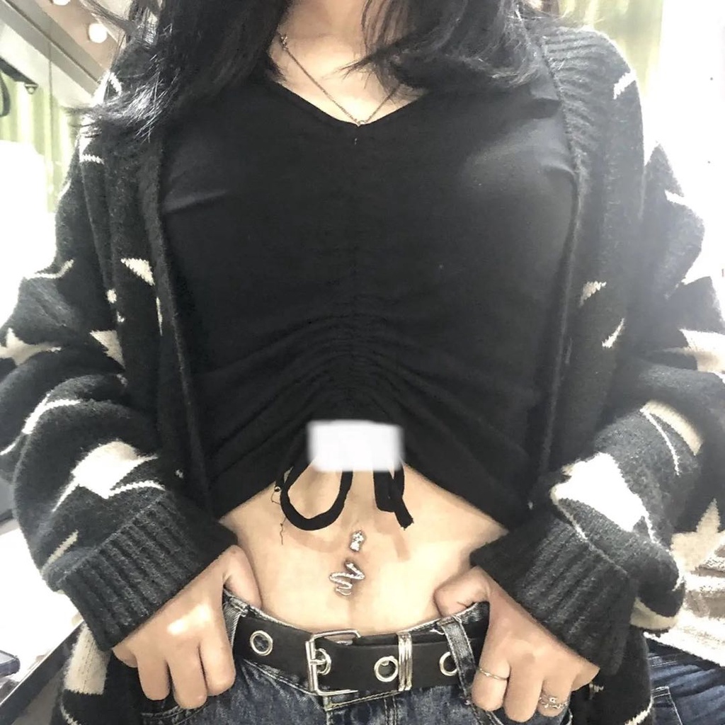 Khuyên rốn hình rắn đính đá bằng thép titan không gây dị ứng thời trang cho nữ