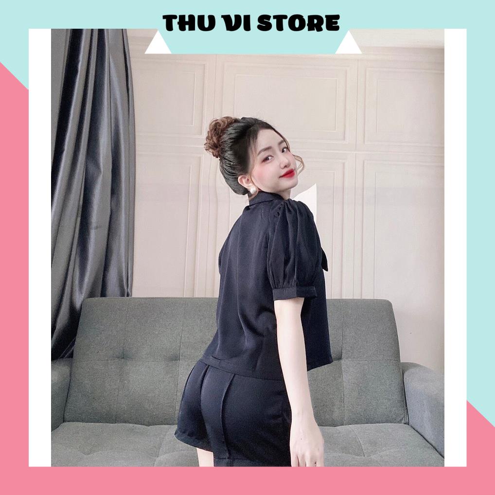 Đồ Bộ Nữ, Đồ Mặc Nhà, Set Bộ Áo Tay Ngắn Cổ Sen Quần Sọc Chất Lụa Satin Màu Sắc Tươi Trẻ Thời Trang Trẻ Trung Cho Bạn Nữ | BigBuy360 - bigbuy360.vn