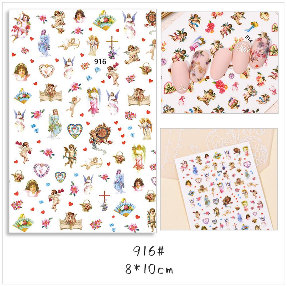 Miếng Dán Trang Trí Móng Tay 3D DIY Hình Thiên Thần
