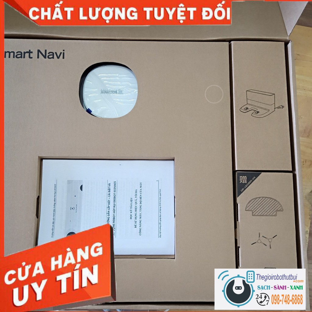 Robot Hút Bụi Lau Nhà Deebot Ecovacs DN33 (Ozmo 900) Chính Hãng, Hàng Trưng bày, [ App Tiếng ViệT ]