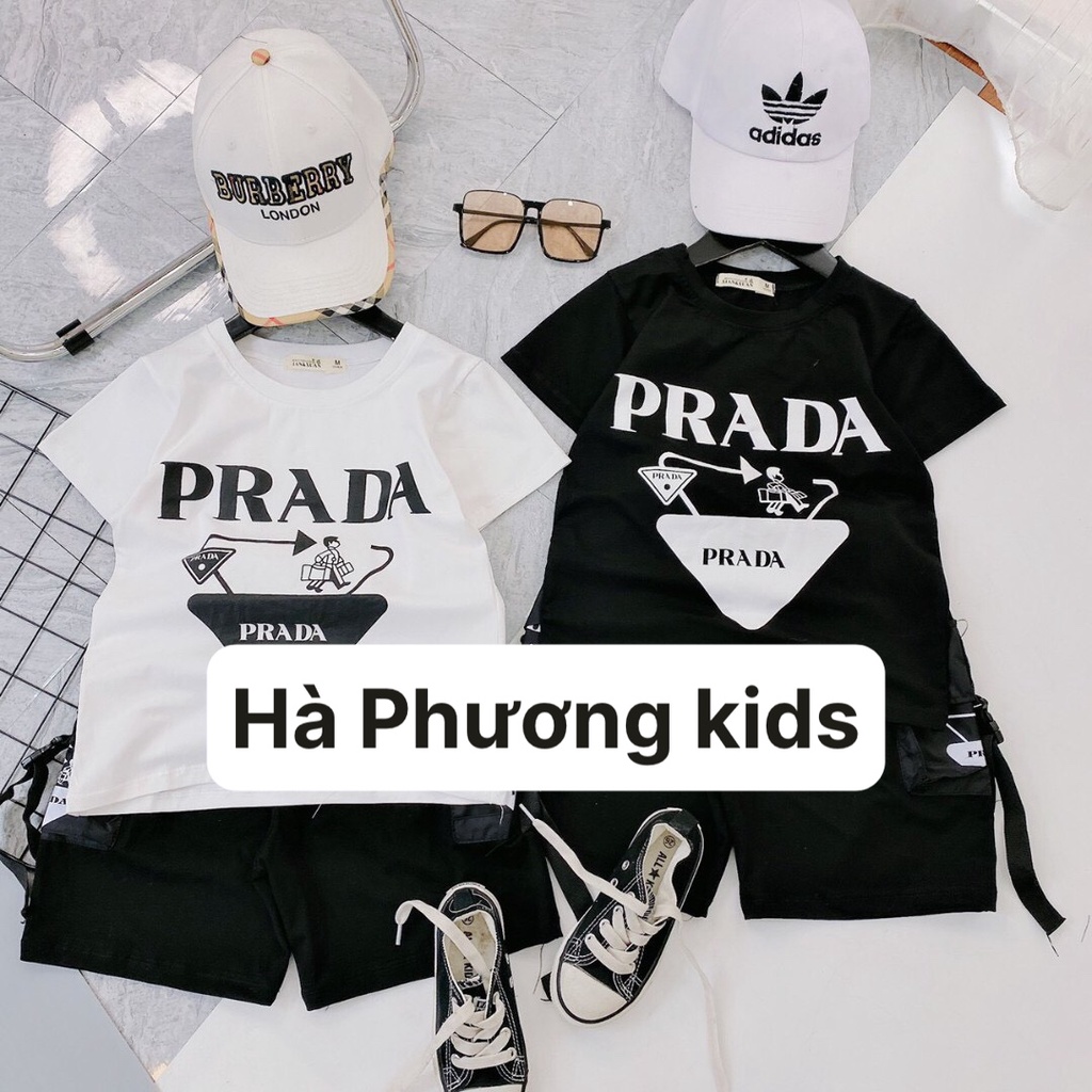 Bộ cotton quần bò cho bé trai 20-40kg. Đồ bộ cotton bé trai siêu thoáng mát