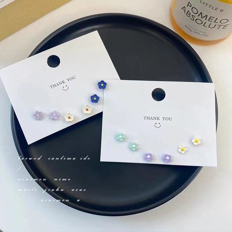 Bông Tai Hình Hoa Mạ Bạc 925 Thời Trang Mùa Hè Dành Cho Nữ