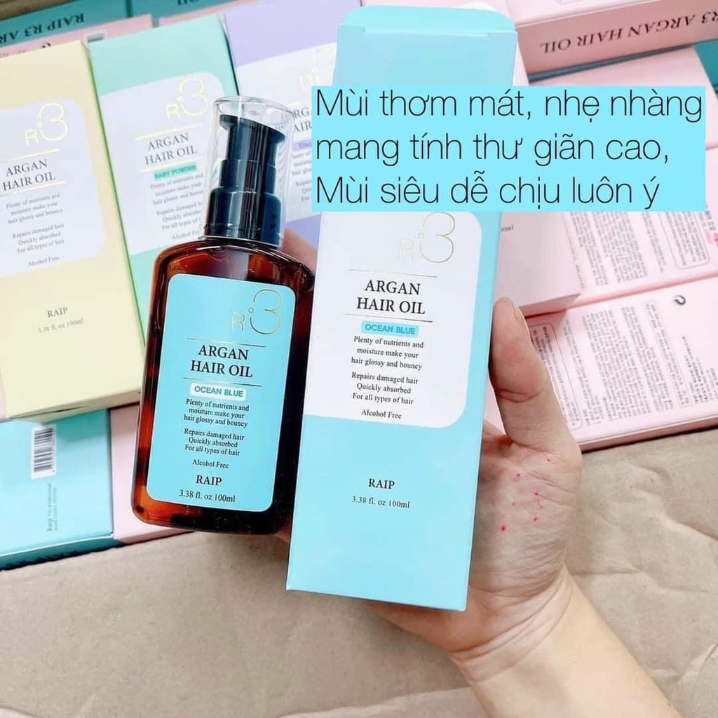 [Mẫu Mới] Tinh Dầu Argan Dưỡng Tóc R3 Hair oil RAIP 100ml Dưỡng Tóc Chắc Khoẻ - DUXBO