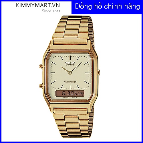 Đồng hồ Casio Nam - Dây Kim loại AQ-230GA-9D - Hàng chính hãng