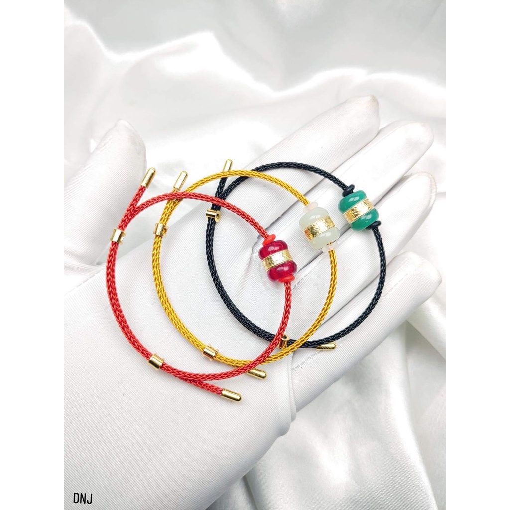 Vòng tay nữ lu thống đá nhiều màu may mắn bền đẹp - Kho sỉ bạc Nhất Linh