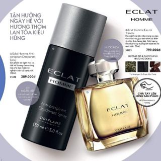 Combo nước hoa nam và xịt khử mùi cơ thể