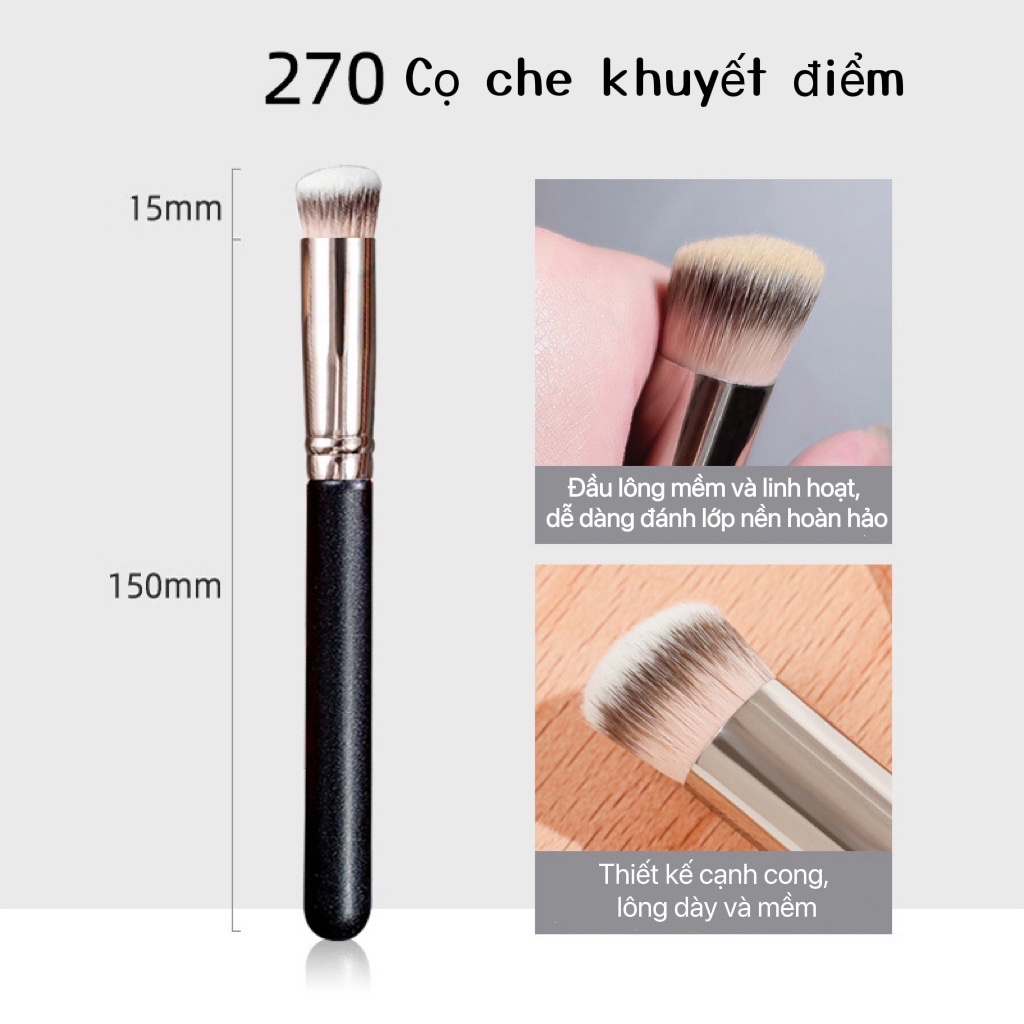 Cọ che khuyết điểm đầu tròn giúp đánh nền đều