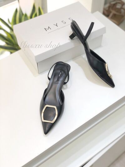 Giày nữ mũi nhọn phối khoen 3 cm thời trang MYSS - CG202