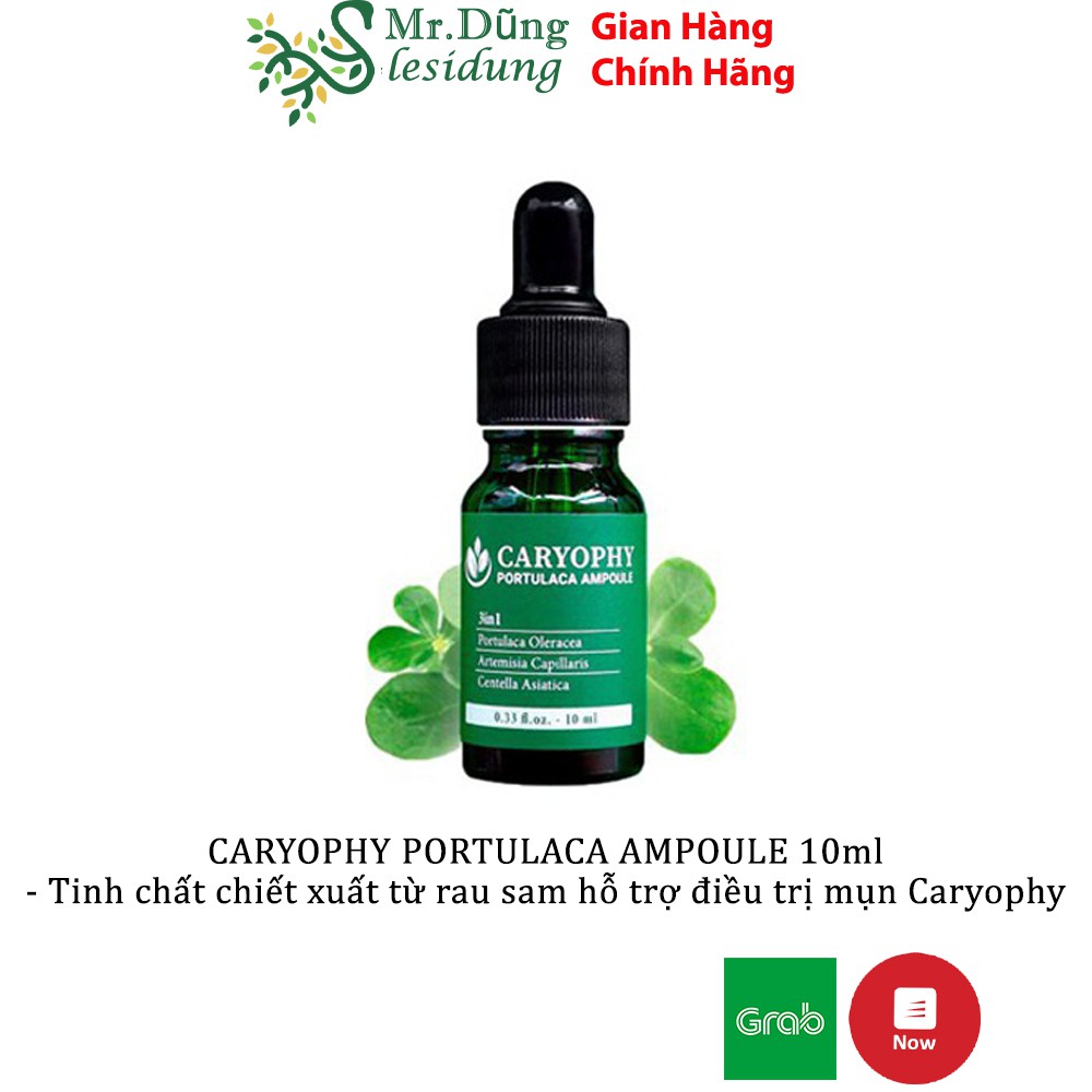 Serum hỗ trợ giảm và ngăn ngừa mụn CARYOPHY PORTULACA AMPOULE 10ML