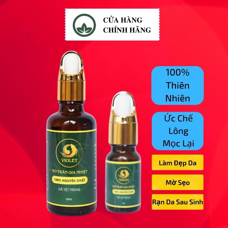 Serum Triệt Lông Mỡ Trăn Violet Ngọc Lan Tây Cho Vùng Bikini Vùng Kín Nách Chân Tay Dùng Sau Wax Lông Và Tẩy An Toàn