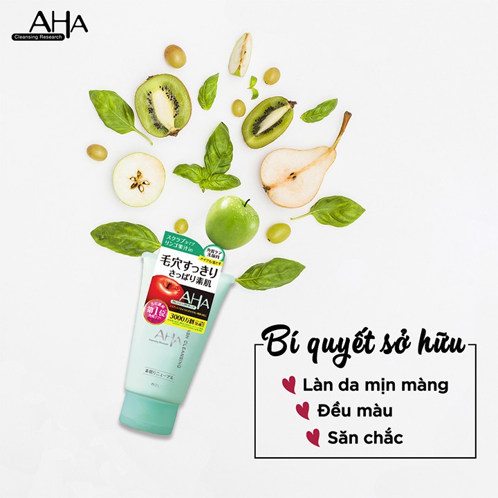 Sữa rửa mặt Aha từ trái cây Cleansing Research Wash Cleansing B giúp làm sạch mọi bụi bẩn, bã nhờn 120g - 4515061042150