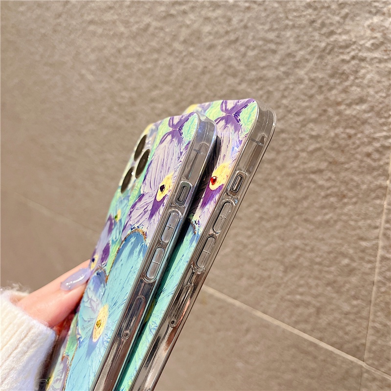 Ốp Điện Thoại Silicon Mềm Hình Hoa Đính Đá Blu-ray OPPO Reno8 8Z 8Pro Reno7 7Z 7Pro Reno6 6Z Z Pro A57 A77 5G 4G 2022