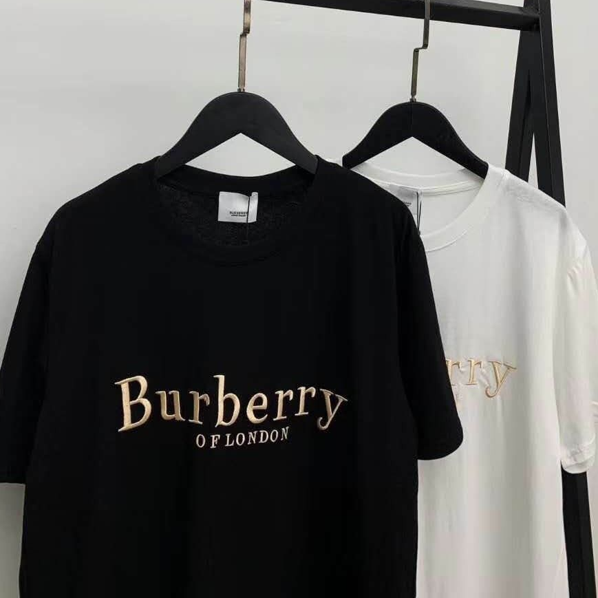 Áo Thun Burberry Tay Ngắn Thiết Kế Thoải Mái Cho Nam Và Nữ