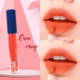Màu cam vàng son dolly velvet blue