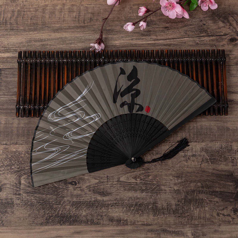 Tmdbyx Quạt Xếp Cầm Tay Bằng Lụa In Họa Tiết Hoa Phong Cách Retro Trung Quốc