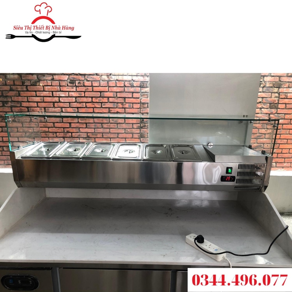 Tủ lạnh bàn cho pizza/bàn salad/quầy buffet hàng chính hãng BẢO HÀNH 12 THÁNG.