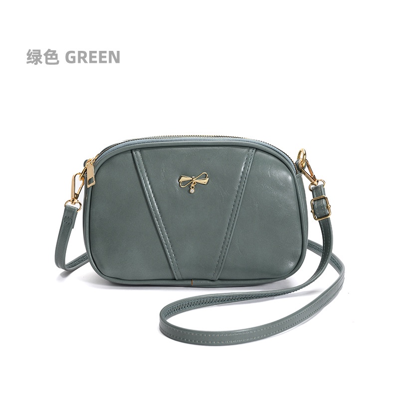 Túi đeo vai IELGY hình vuông cỡ lớn đính nơ phong cách Hàn Quốc dành cho nữ