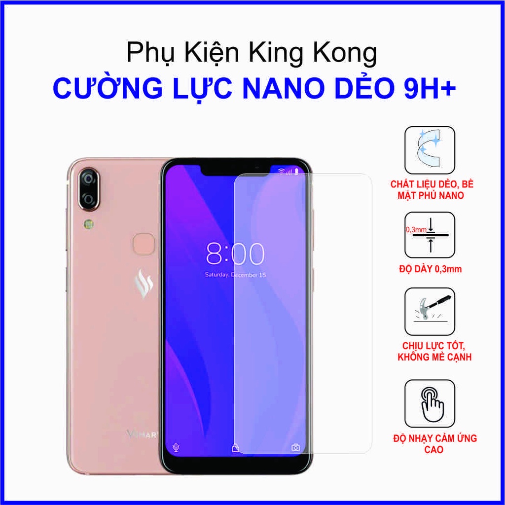 Dán cường lực Vsmart Active 1 Plus ,  cường lực nano dẻo 9H+