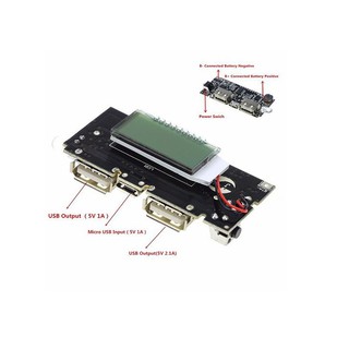 Mạch sạc dự phòng 2A có hiển thị LCD