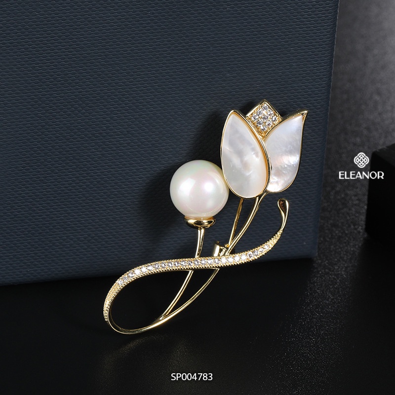 Ghim cài áo nữ Eleanor Accessories phụ kiện trang sức trâm cài hình búp hoa thời trang