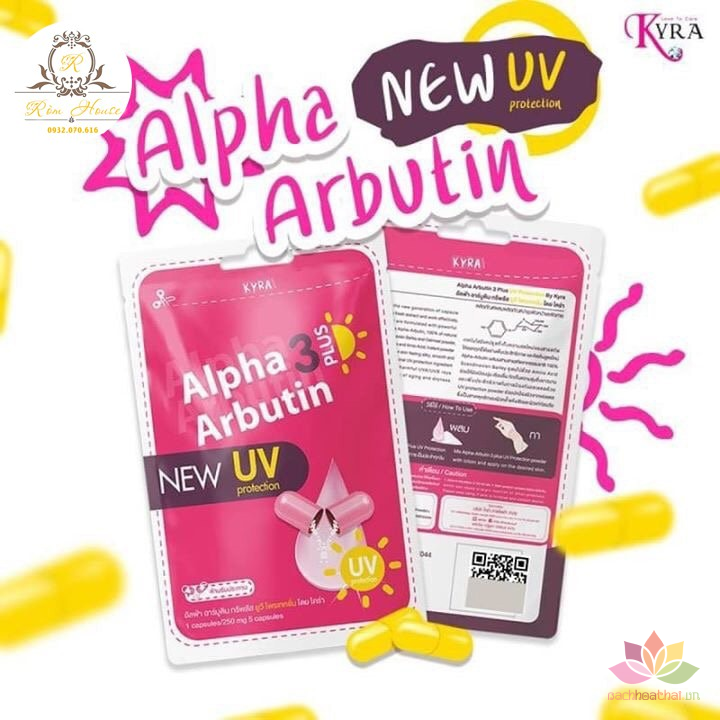 Bột ƙích Trắŉg Alpha Arbutin 3 Plus UV Thailand