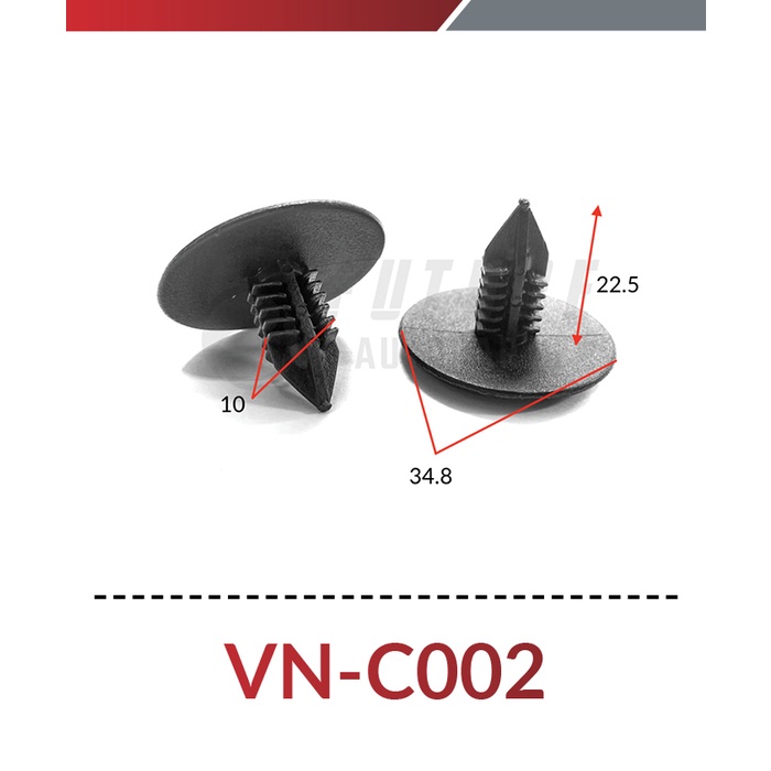 Vít nhựa, chốt nở nhựa cho dòng xe Mercedes, BMW - Future Autoparts