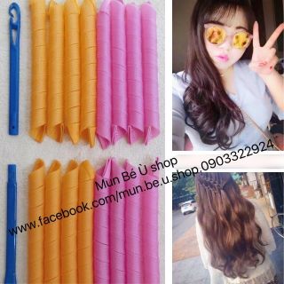 CURLFORMERS Uốn xoăn lọn nhẹ không dùng nhiệt Lô cuốn tóc xoăn lọn