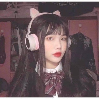 TAI NGHE MÈO BLUETOOTH CATEAR ĐÈN LED🎀(có mic) hàng chính hãng