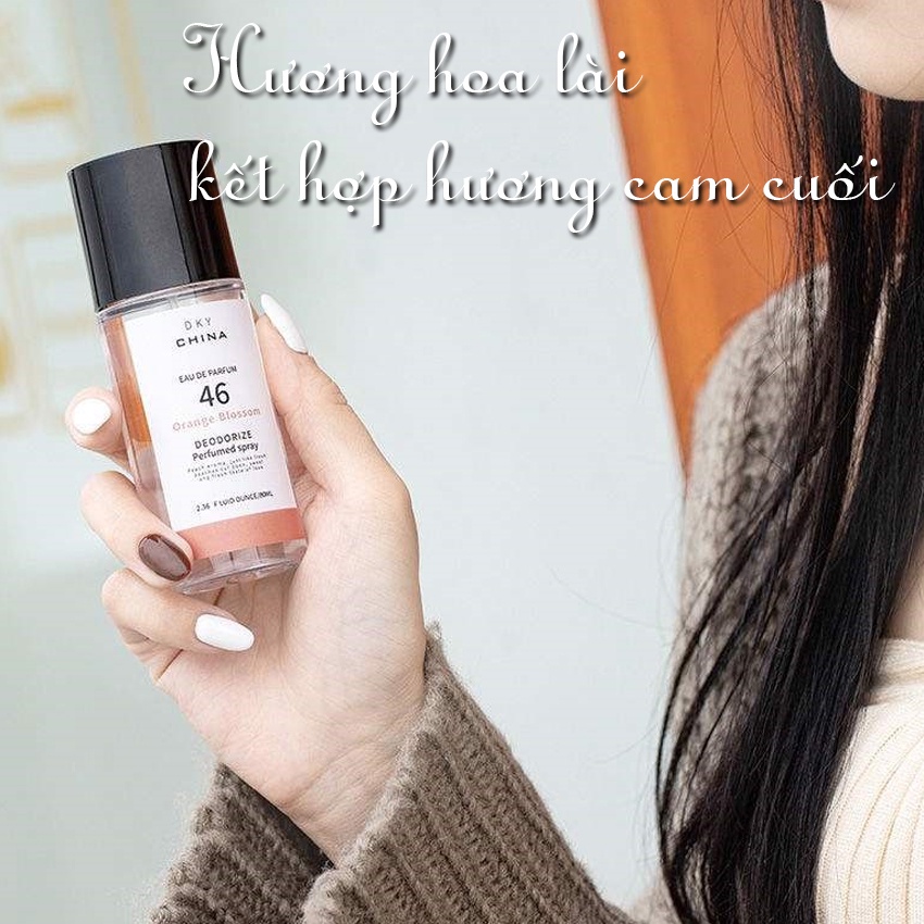 Xịt thơm quần áo DKY 80ml mùi thơm nhẹ nhàng dễ chịu lưu hương lâu avaskincare