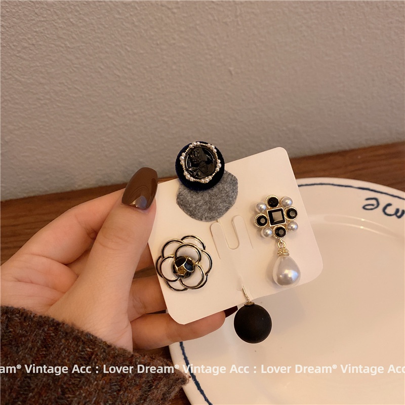 Trâm Cài Áo Hình Hoa Trà Đính Ngọc Trai Nhân Tạo Thời Trang