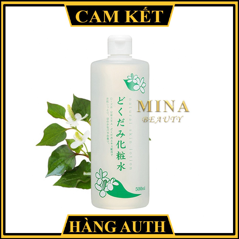 Nước Hoa Hồng [ Sạch Mụn 100%-Hàng A.uth] Nước Hoa Hồng Diếp Cá Dokudami Natural Skin Lotion 500ml