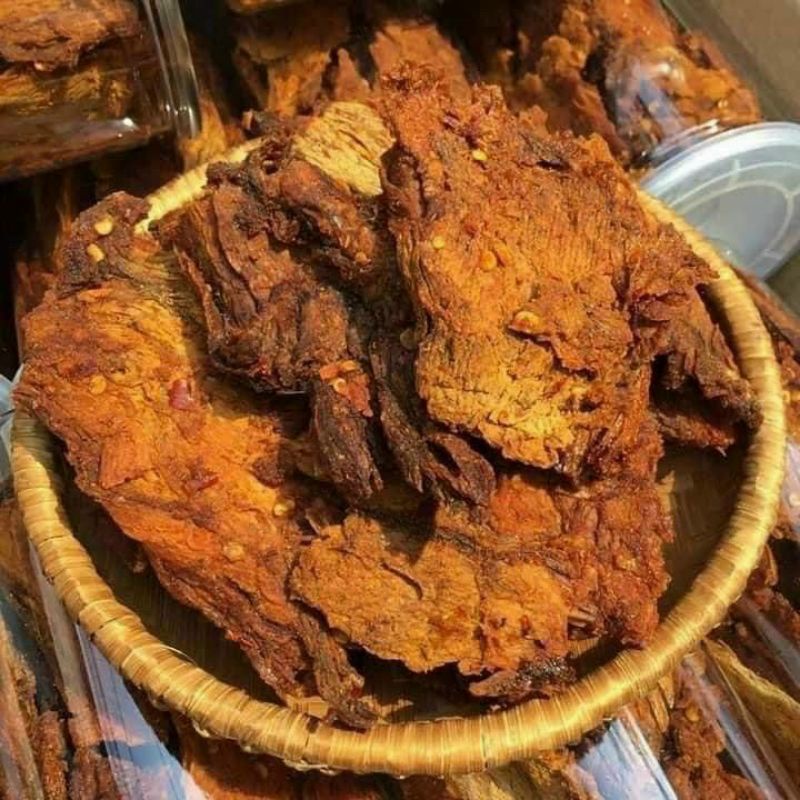 KHÔ BÒ GIÒN VỤN TO HỒNG NGỰ  _ KHÔ BÒ MỀM _ KHÔ BÒ SỢI - Lùn Con Food