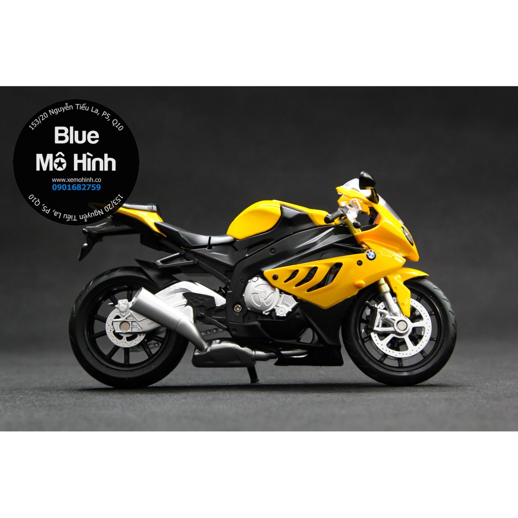 Xe mô hình mô tô BMW S1000RR 1:12 Vàng