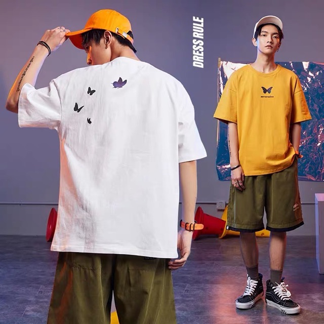 ÁO THUN NAM HÌNH BƯỚM PHẢN QUANG