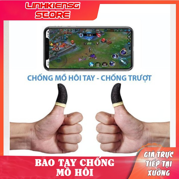 Bộ bao tay chống mồ hôi tay chuyên dụng chơi game mobile | BigBuy360 - bigbuy360.vn