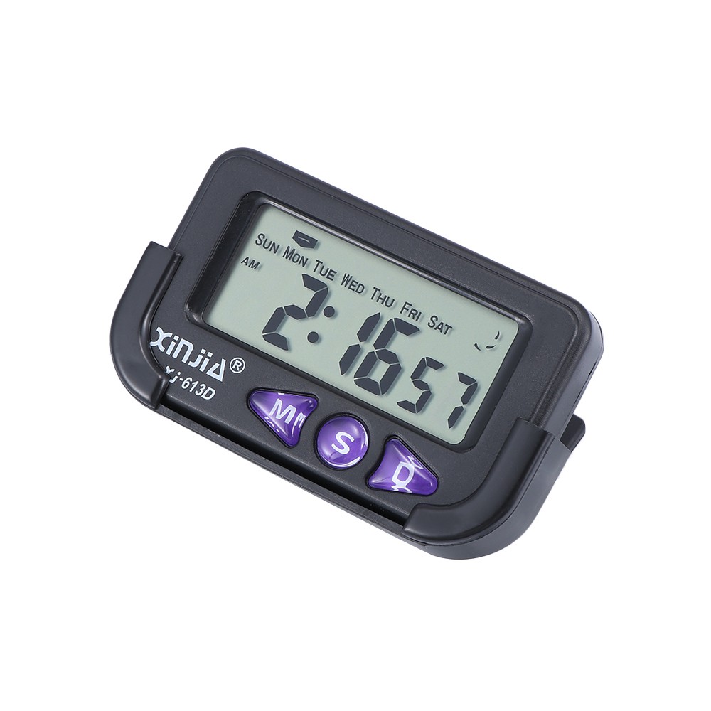 Đồng hồ điện tử báo thức có màn hình LCD nhỏ gọn 72 *44*27mm mang đi