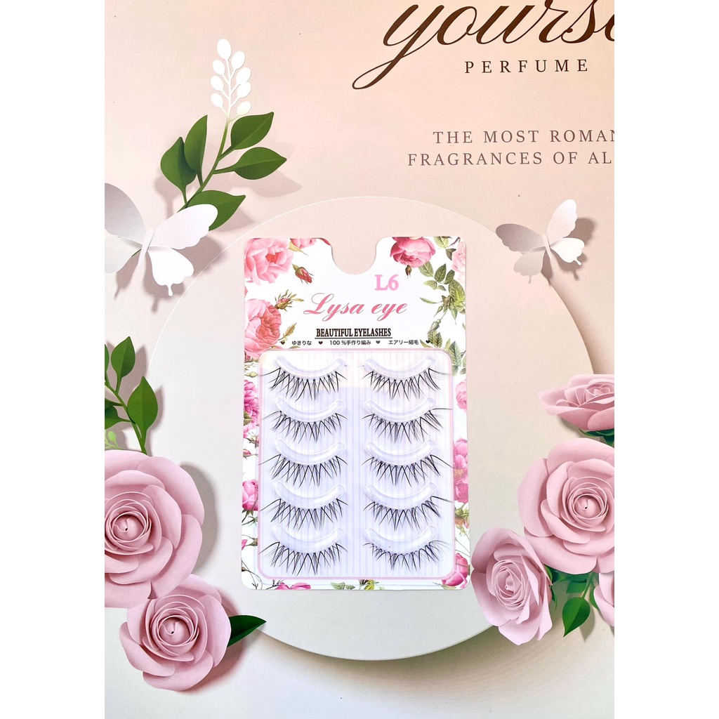 Mi giả gân trong siêu tự nhiên,Mi gân trong Lysa L06,Hộp 5 cặp