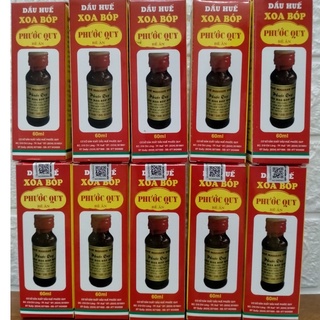 Dầu xoa bóp massage Huế ( hiệu Phước Quy  60ml chính hãng , loại  đặc biệt )