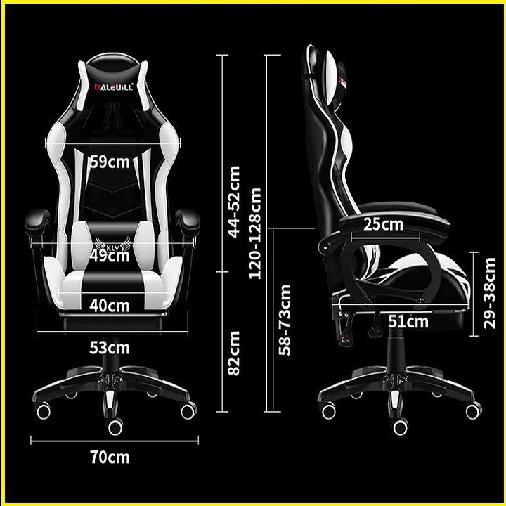 Ghế game cao cấp có đèn led , loa bluetooth , massage 7 điểm , ngả lưng duỗi chân đa năng | BigBuy360 - bigbuy360.vn