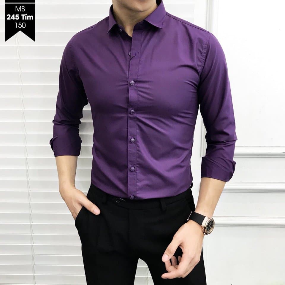 Sơ mi lụa thái nhiều màu cao cấp | BigBuy360 - bigbuy360.vn