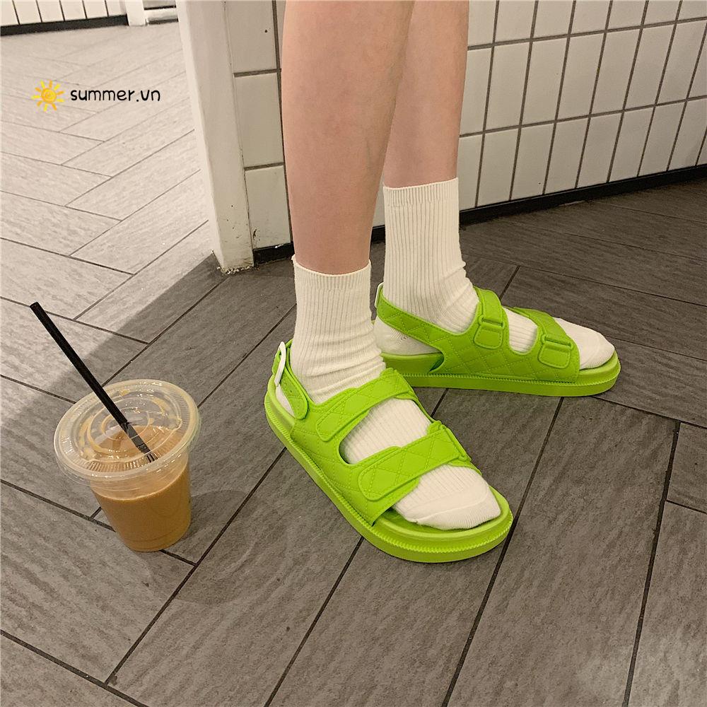 Giày Sandal Đế Bằng Thời Trang Mùa Hè Dành Cho Nữ