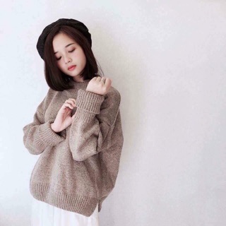 Áo len tay lật cổ 3p
