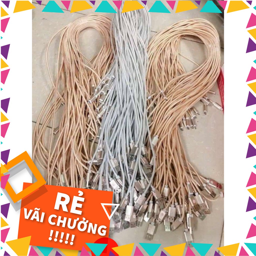 ⚡Cáp sạc dây dù dài 3m dành cho iphone và sam sung [siêu rẻ khuyến mãi]