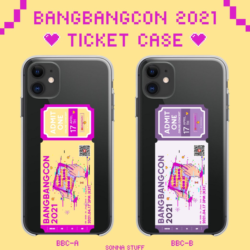 Bangbangcon Ốp Bọc Vé Máy Bay Bangbangcon 2021 | 2021 Bts