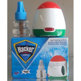 MÁY ĐUỔI MUỖI SÔNG TINH DẦU HACKER (tặng lọ tinh dầu hacker)