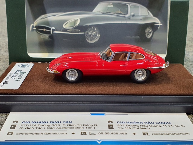 Xe Mô Hình Jaguar E-Type Limited 1:64 JEC ( Đỏ )