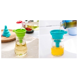(SET 2) Phễu Gấp Gọn silicon - Dụng Cụ Chiêt Chất Lỏng