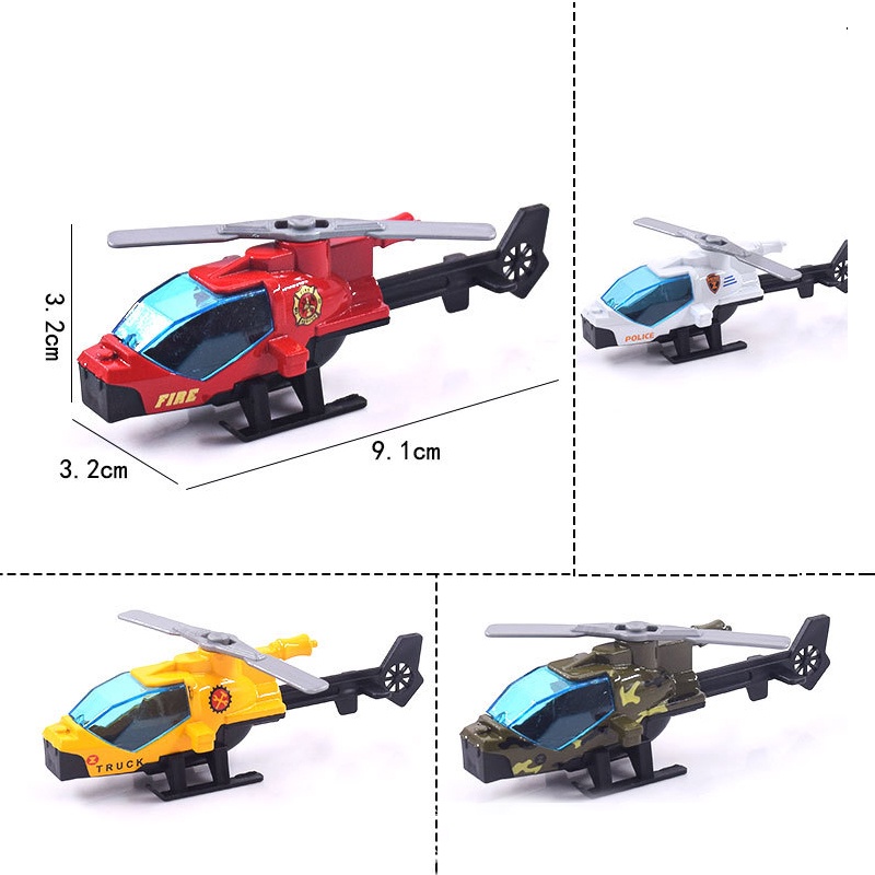 Mô Hình Máy Bay Trực Thăng Bằng Hợp Kim Mini Dành Cho Trẻ Em