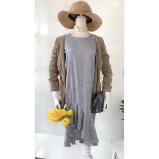 🌸đầm sơ mi sọc đuôi cá xinh xinh - chichi 2hand🌸